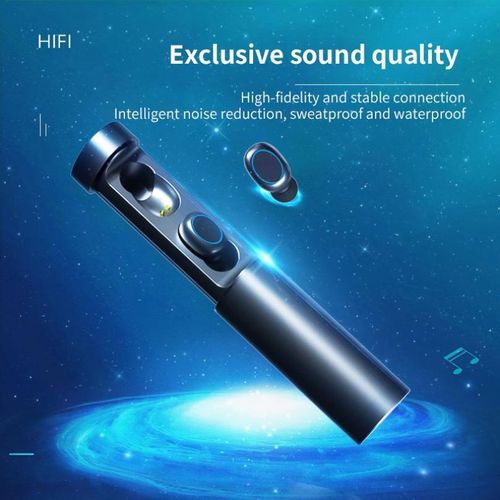 Bluetooth earphones, wireless sports earphones, cylindrical shape, ultra long battery life, waterproof