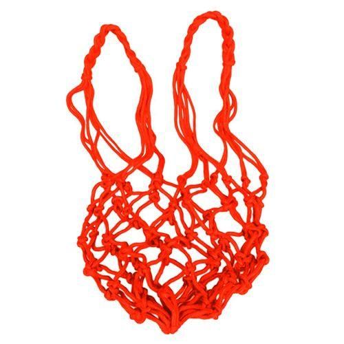Mesh Sports Ball Bag Carrier For Volleyball Basketball Football Orange