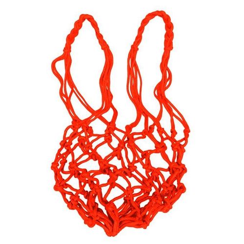 Mesh Sports Ball Bag Carrier For Volleyball Basketball Football Orange