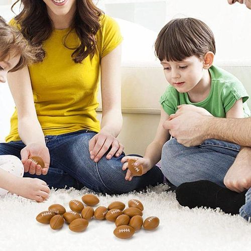 80Pcs Rugby Stress Ball, Mini Foam Sports Ball, Foam Sports