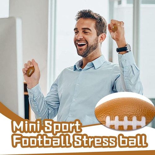 80Pcs Rugby Stress Ball, Mini Foam Sports Ball, Foam Sports