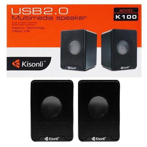 Kisonli Usb Portable Computer 2.0 Speaker S-444 - Black