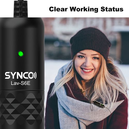 SYNCO Lav-S6E Professional Lavalier Microphone Clip-on