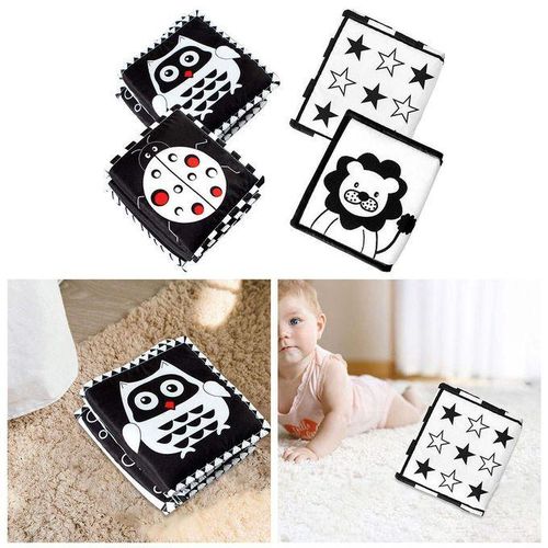 4pcs Newborn Baby Soft Book Rustling Crinkle Paper Teething Toy