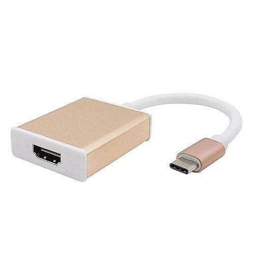 USB C To HDMI Type C To HDMI USB 3.1 USB-C Adapter Converter Support 1080P For Apple Macbook Google Chromebook Pixel Type-c HDMI HT - White