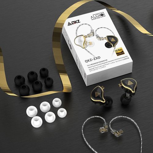 QKZ ZXD HiFi Earphone Super Bass Earbuds Music Monitor Wired Headphones With Microphone Noise Cancelling Headset Games Sports