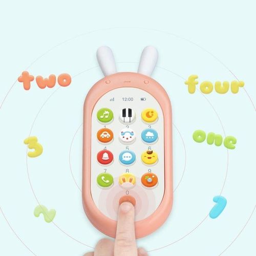 Beiens Early Childhood Education Puzzle Bilingual Phone Baby Bite Music Mobile Phone Toy