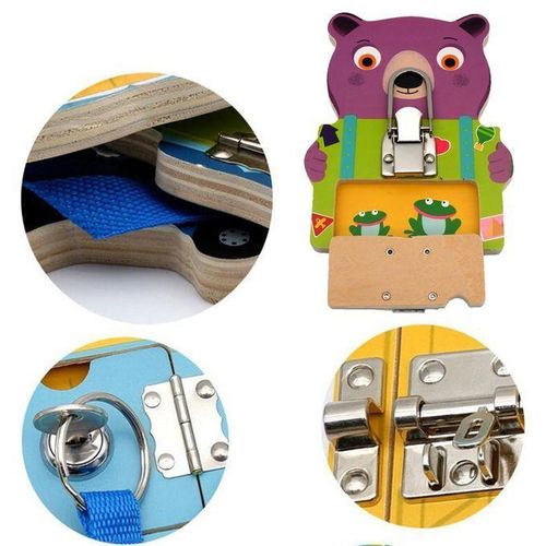 3pcs Busy Board For Toddlers Unlock Toys Fine Motor Skills Travel Toys