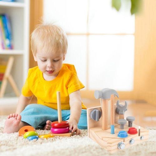 Baby Montessori Screw Nut Toy Educational Fine Motor Skills 3 4 5 Year