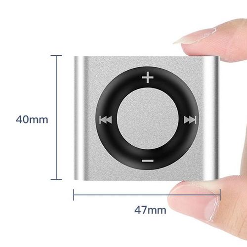 Mini Mp3 Walkman Metal Clip-On Sports Music Player Build In Speaker 180mah Touch Tone Rechargeable Support Tf Card For Kids
