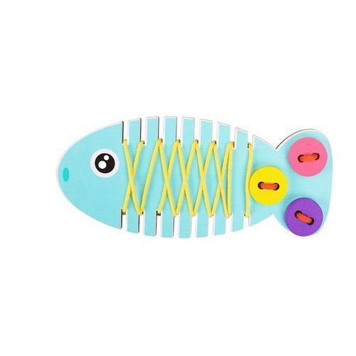 Threading Line Fish Toys Teaching Aids Children Cognition Learning