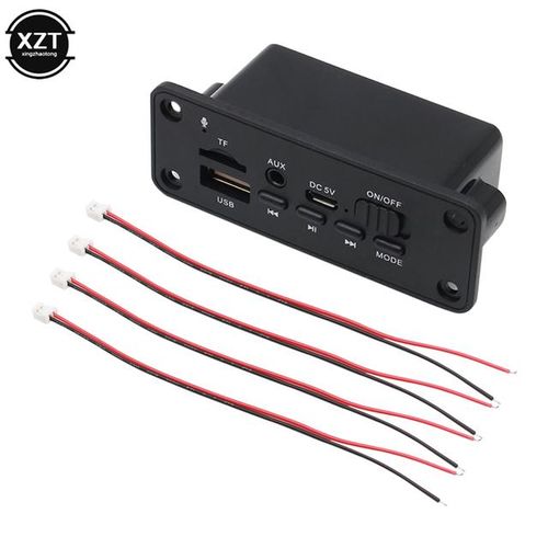 Xzt Dc 5v-12v Bluetooth Mp3 Wma Decoder Board Audio Module Usb Tf Radio Wireless Fm Receiver Mp3 Player 2 X 3w Amplifier For Car