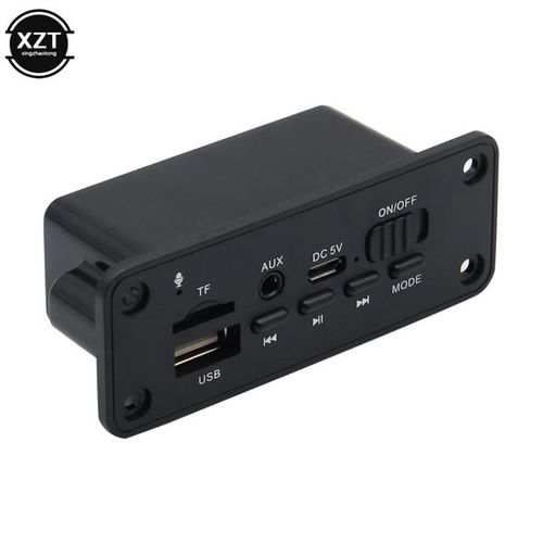 Xzt Dc 5v-12v Bluetooth Mp3 Wma Decoder Board Audio Module Usb Tf Radio Wireless Fm Receiver Mp3 Player 2 X 3w Amplifier For Car