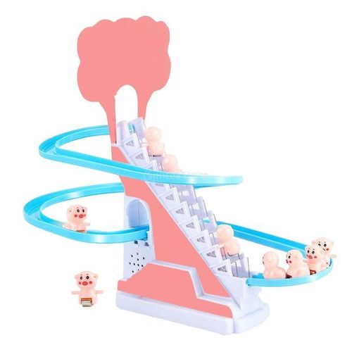 Electric  Climbing Stairs Toy Children  Educational  With Music Piggy