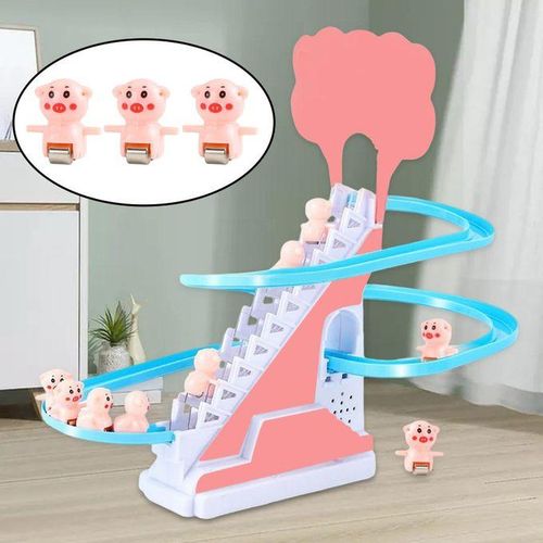 Electric  Climbing Stairs Toy Children  Educational  With Music Piggy