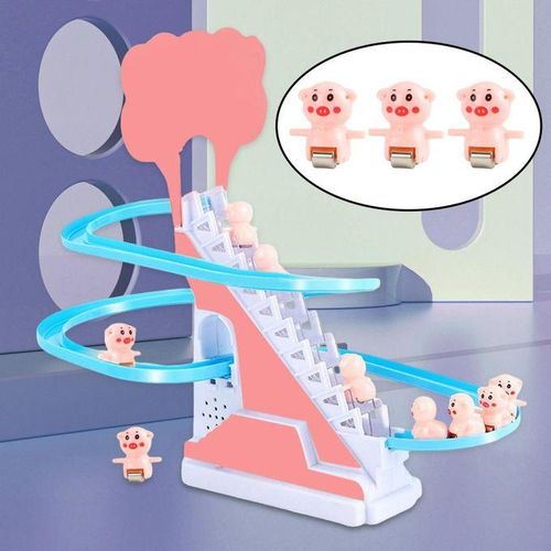Electric  Climbing Stairs Toy Children  Educational  With Music Piggy
