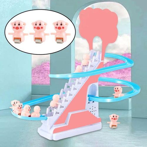 Electric  Climbing Stairs Toy Children  Educational  With Music Piggy