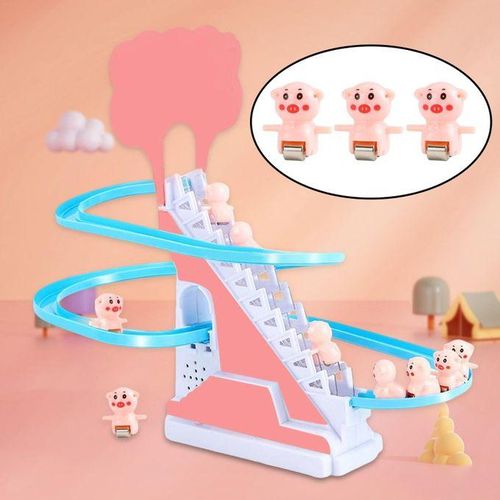 Electric  Climbing Stairs Toy Children  Educational  With Music Piggy