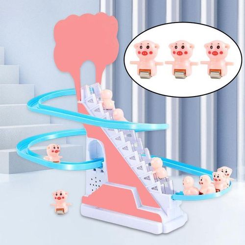Electric  Climbing Stairs Toy Children  Educational  With Music Piggy