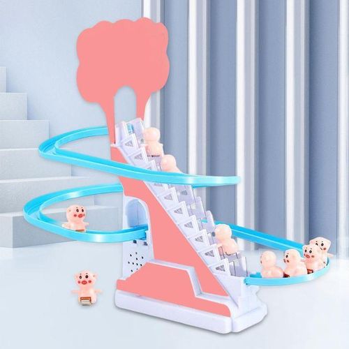 Electric  Climbing Stairs Toy Children  Educational  With Music Piggy
