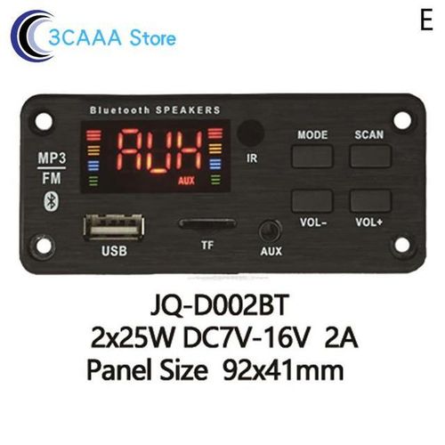 Dc 5v 16v 32v Mp3 Decoder Board Amplifier Bluetooth Car Mp3 Music Player Usb Recording Module Fm Aux Radio For Audio Speaker