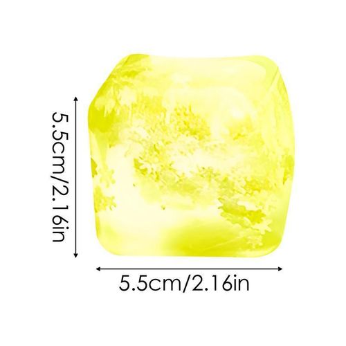 Stress Cube Balls Cube Block Stress Balls Ice Cube Stress Balls Slow Rising Dough Stress Balls Calming Sensory Toy For Friend