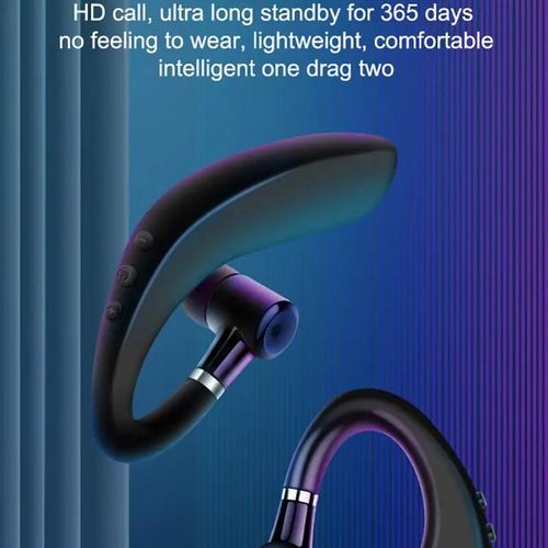 12hour standby wireless earphones sports headsets headphones waterproof shock bass stereo ear hook with mic for