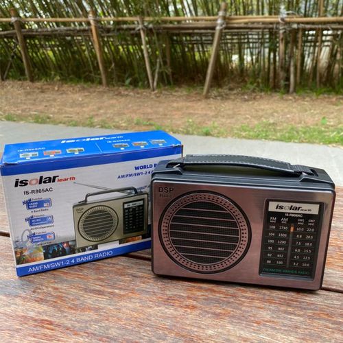 Old style radio for the elderly, DSP multi band FM/AM/SW high volume speaker plugged in