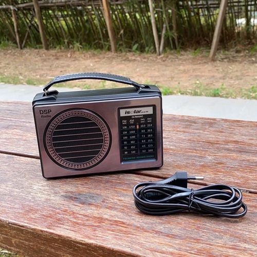 Old style radio for the elderly, DSP multi band FM/AM/SW high volume speaker plugged in