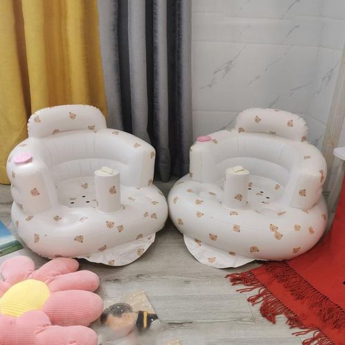 Multifunctional Baby Inflatable Sofa Infant PVC Seat Child Learning Dinner Chair Portable Bath Stool Beach Armchair For Kids