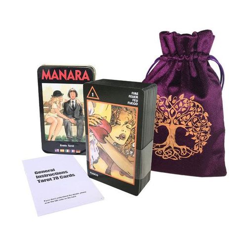 78 Everyday Witch Tarot Tin Box Gilded Edge Fate Divination Family Party Playing Game Tarot : Free bag delivery
