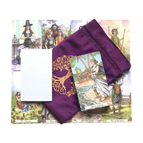 78 Everyday Witch Tarot Tin Box Gilded Edge Fate Divination Family Party Playing Game Tarot : Free bag delivery