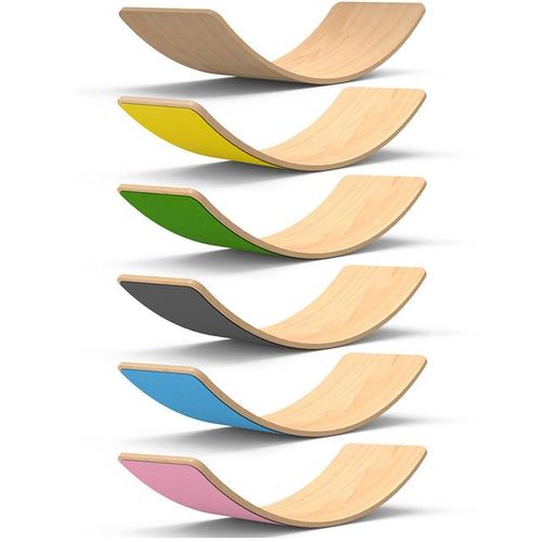 Wooden Baby Balance Board Children Curved Seesaw Yoga Fitness Equipment Baby Indoor Toys Kids Outdoor Sports Play Game