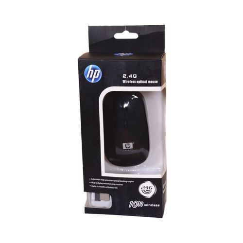 USB Wireless Optical Mouse, Slim - Black