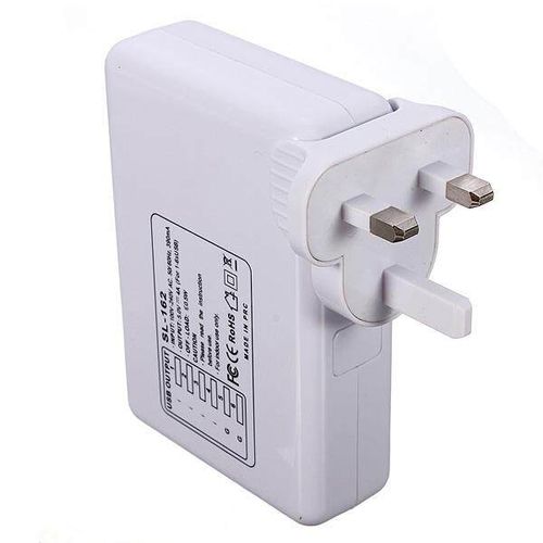 6-Port USB Quick Charger Phone Wall Charger Adapter With Digital Display UK British style
