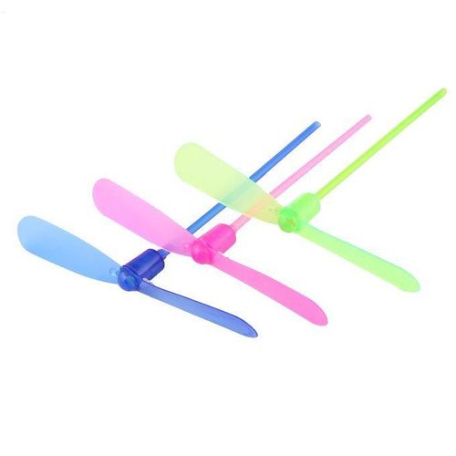 10 PCS Amazing LED Light Flying Bamboo Dragonfly Toy,