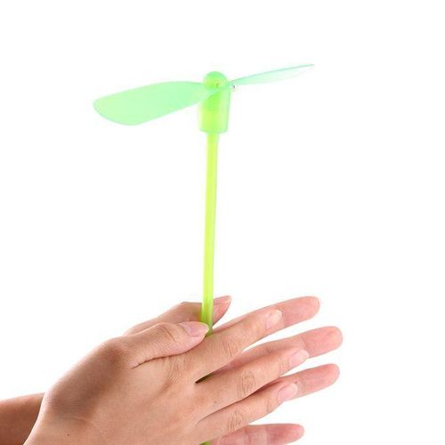 10 PCS Amazing LED Light Flying Bamboo Dragonfly Toy,