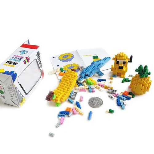 Tomato Pattern Plastic Diamond Particle Building Blockembled Toys