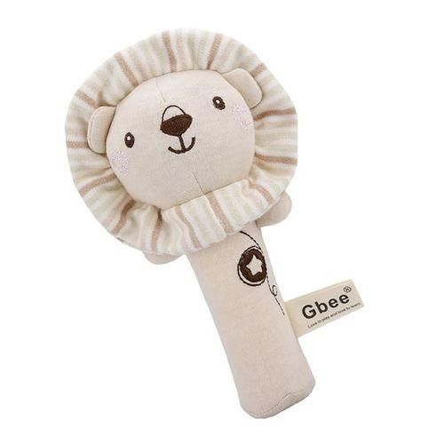 Cute Hand Rattles Squeaker Sticks Educational Development Soft Lion