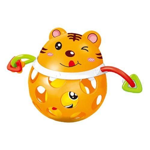 Infant Rattle Toy Grab And Spin Grasping Teether Educational Tiger