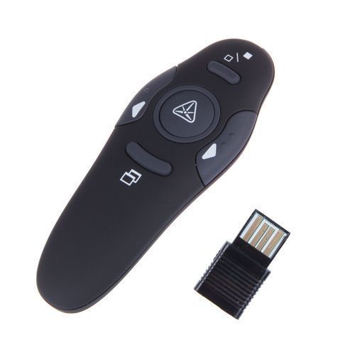 2.4GHz Powerpoint Presenter Clicker Presentation Remote Pointer- Black