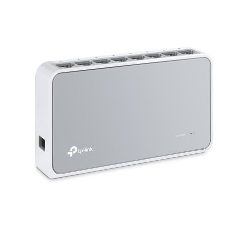 TP-Link TL-SF1008 8-Port 10/100Mbps Desktop Switch-White