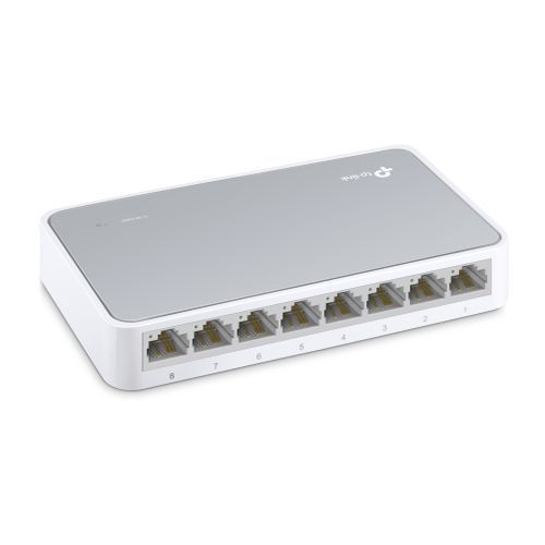 TP-Link TL-SF1008 8-Port 10/100Mbps Desktop Switch-White