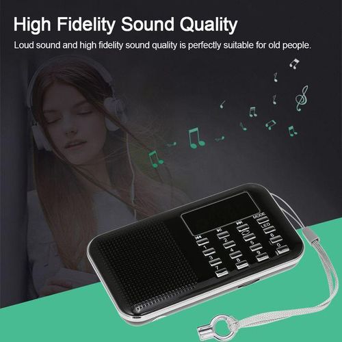 Y-896 Mini FM Radio Digital Portable 3W Stereo Speaker MP3 A