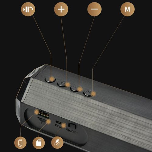 Bluetooth Speaker Stereo Sound 12Hrs  For Black
