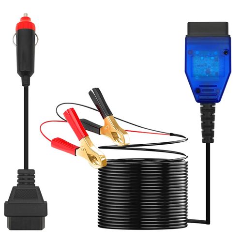 Car Memory Data Saver Automotive Emergency Power Supply Cable Battery Cable OBDII Memory Saver Connector NO5138