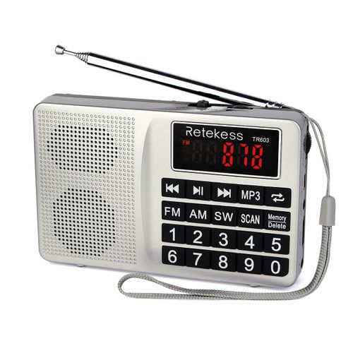 Retekess Digital Display FM AM SW Radio AUX MP3 Audio Player Speaker for Mobile Phone Gift for family