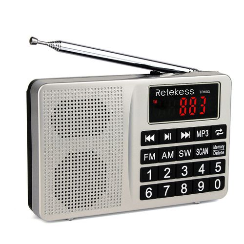 Retekess Digital Display FM AM SW Radio AUX MP3 Audio Player Speaker for Mobile Phone Gift for family