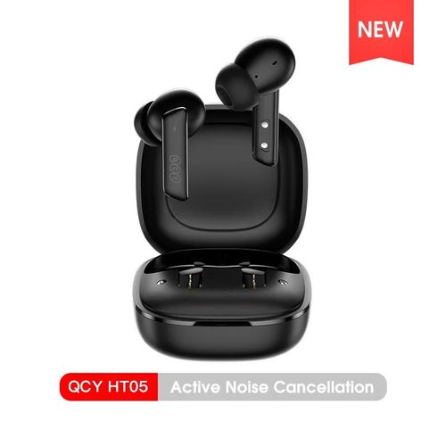 QCY HT05 ANC Wireless Earphones 40dB Active Noise Cancelling Bluetooth 5.2 Headphones 6 Mic ENC HD Call Headset