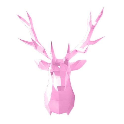 Multi Color Deer Animal Wall Decor Home Decoration Paper Model,Low Poly 3D Papercraft,Handmade DIY Craft RTY221